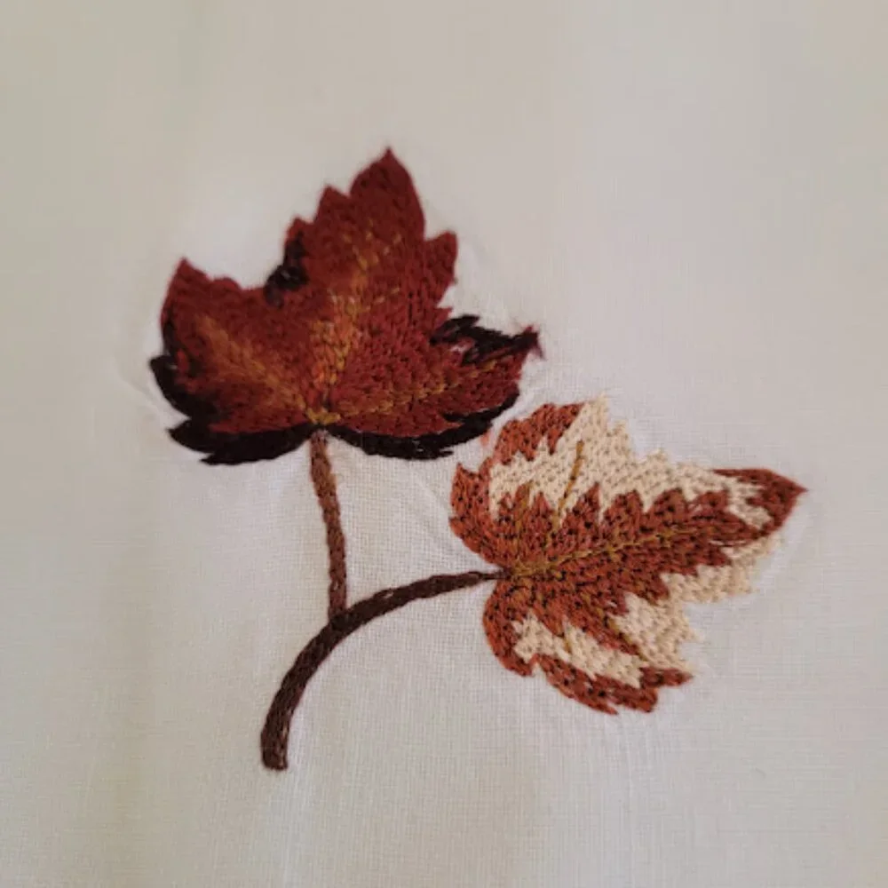 2 Fall Linen Hand Towels